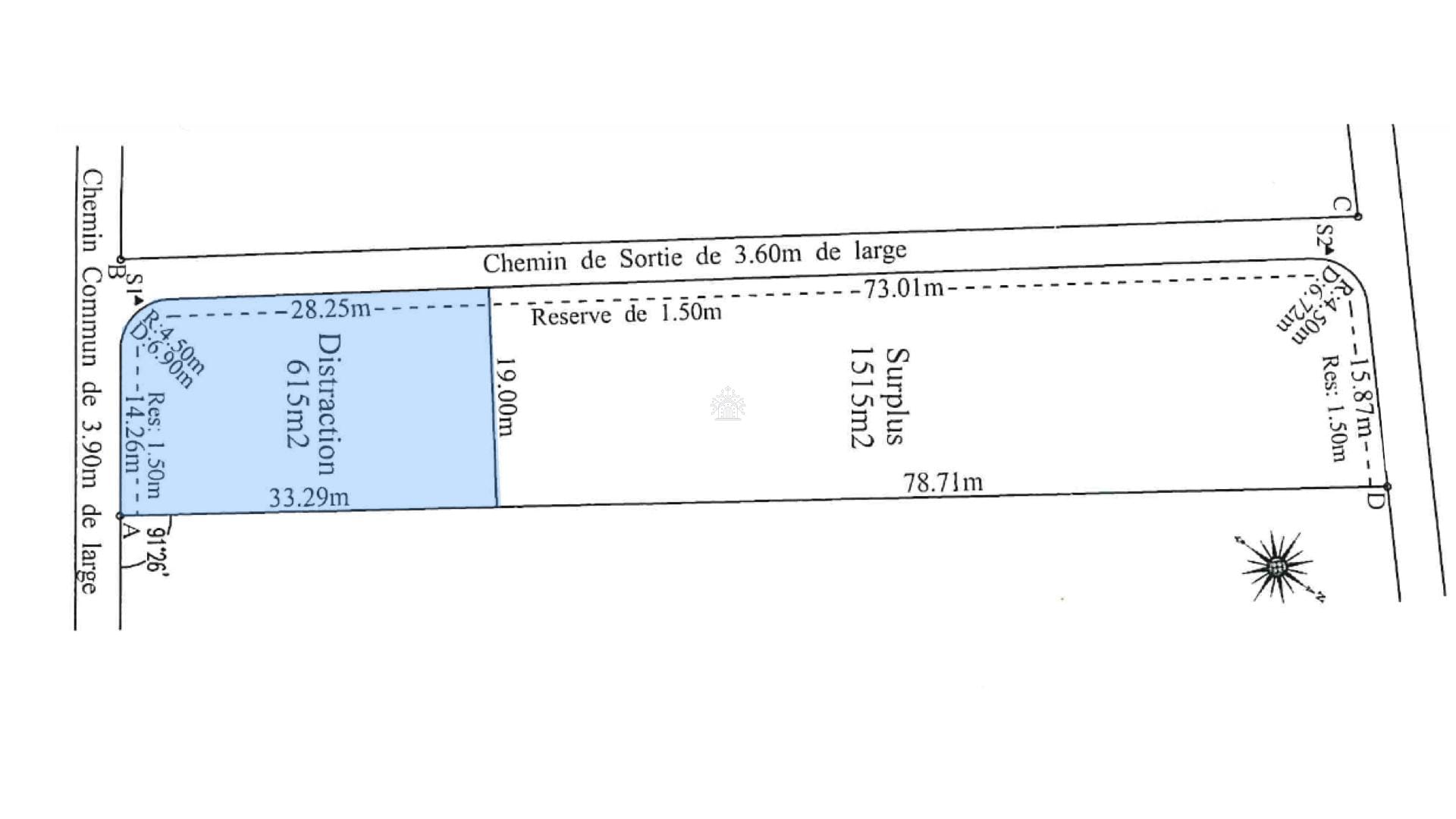 For Sale – Residential Land 615 m2 – Ecroignard, Flacq