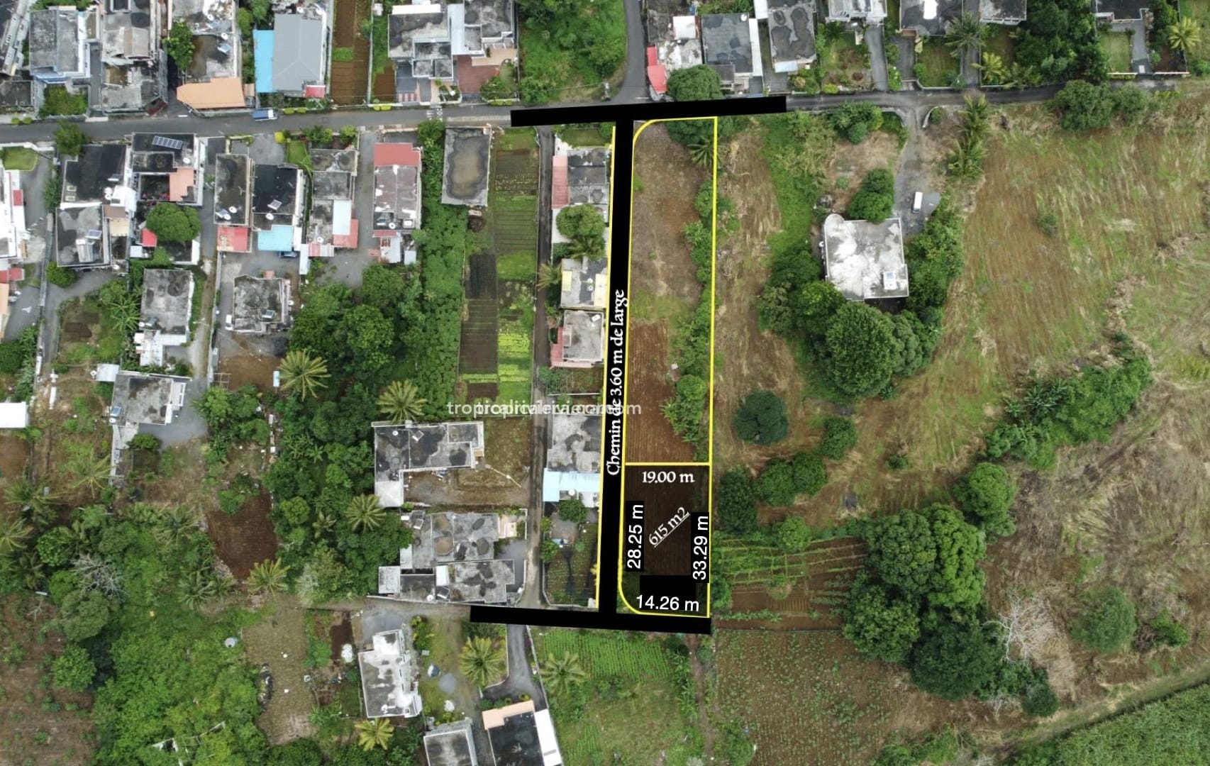 Ecroignard amit.002 For Sale – Residential Land 615 m2 – Ecroignard, Flacq