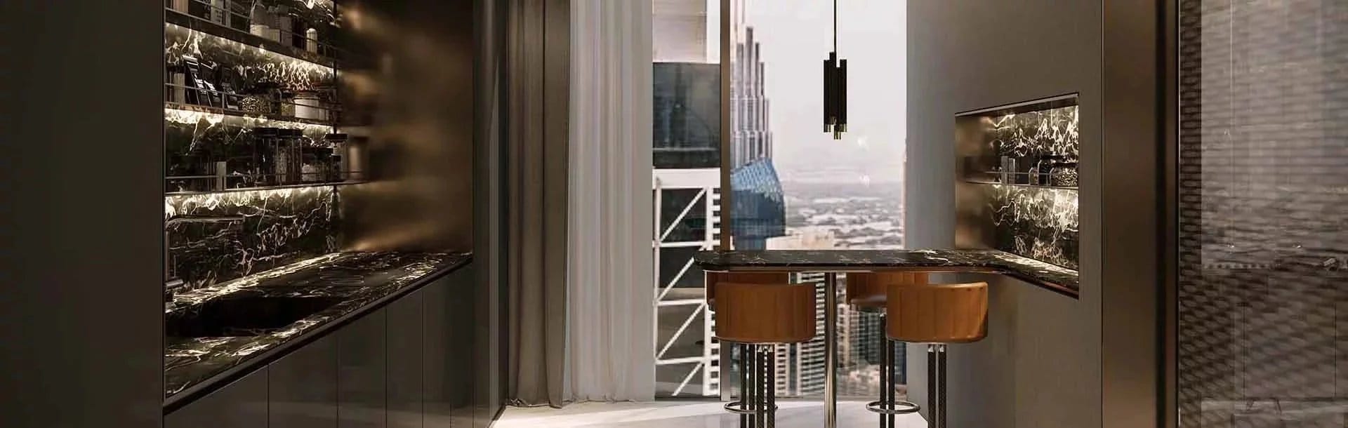 DaVinci Tower Residences by Pagani — Appartement en duplex de trois chambres — Dubaï