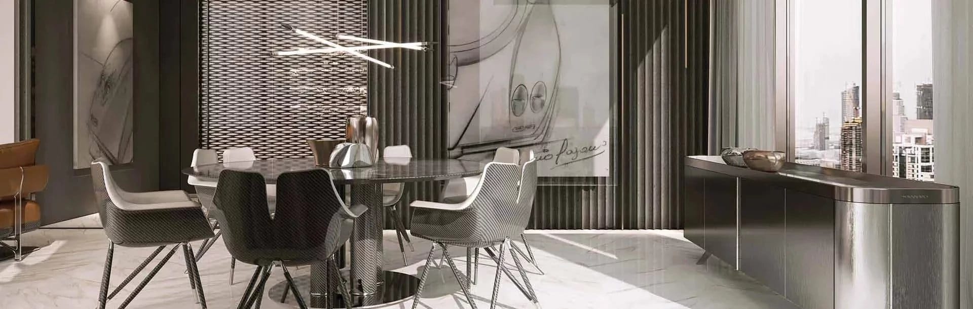DaVinci Tower Residences by Pagani — Appartement en duplex de trois chambres — Dubaï