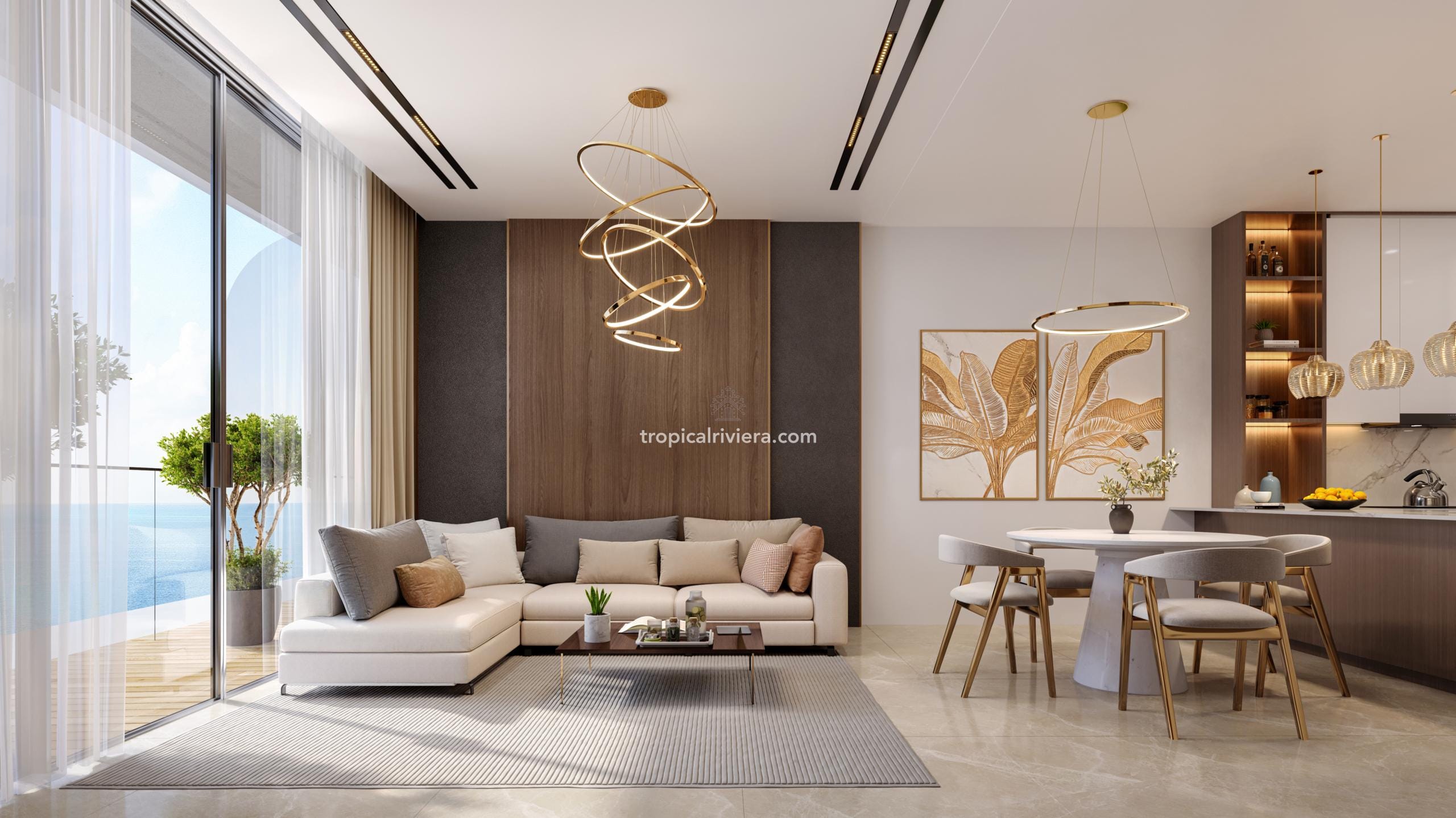 Appartement de luxe entièrement meublé d'une chambre, île d'Al Marjan – Pelagia Residences