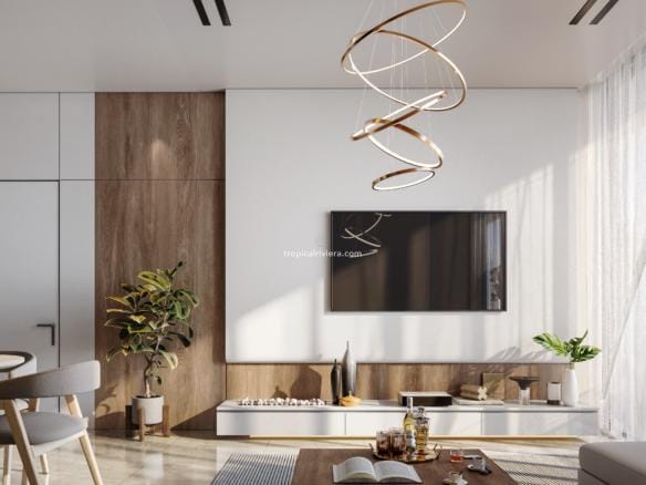 Appartement de luxe entièrement meublé de deux chambres, île d'Al Marjan - Pelagia Residences