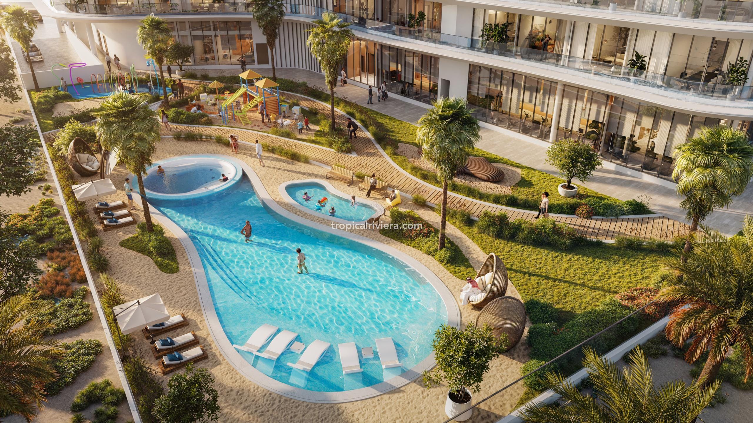 Appartement de luxe entièrement meublé d'une chambre, île d'Al Marjan – Pelagia Residences