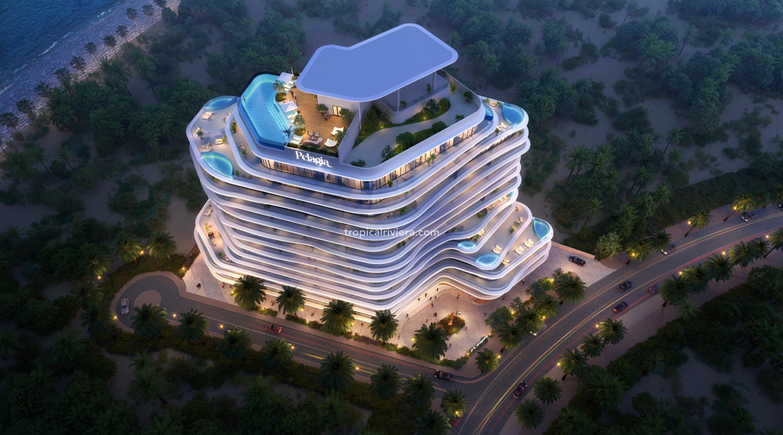 Appartement de luxe entièrement meublé d'une chambre, île d'Al Marjan – Pelagia Residences