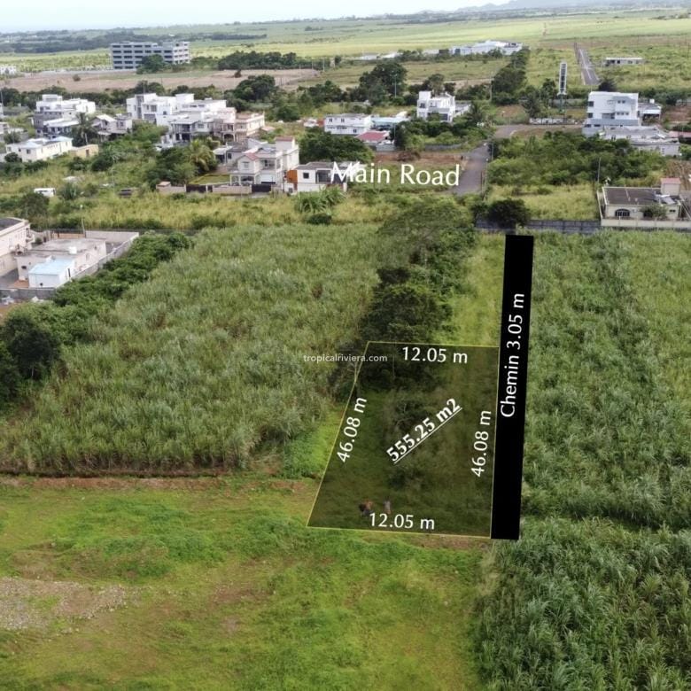 For Sale – Residential Land 555.25 m2 – New Grove, Grand Port