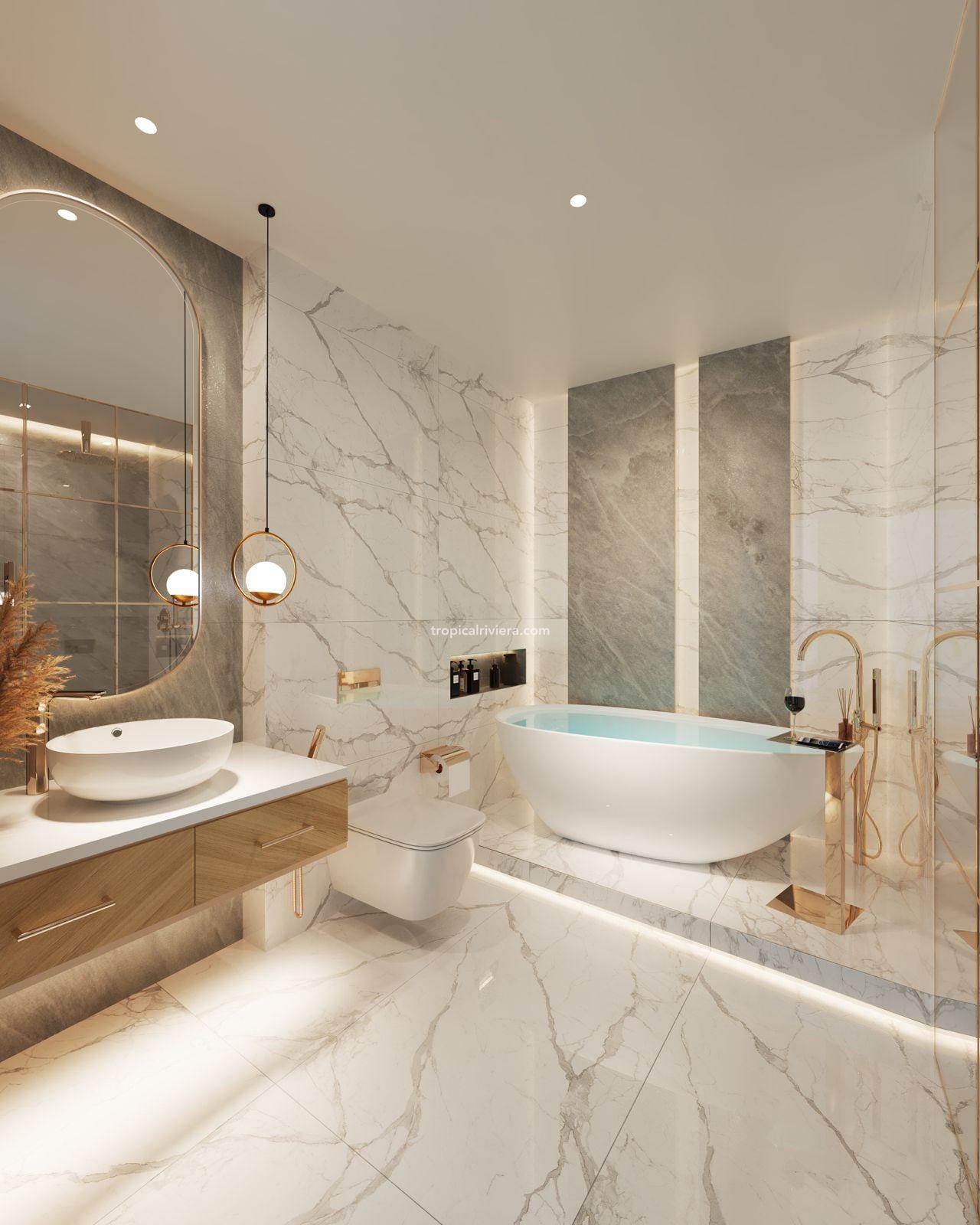 Aqua Arc One-Bedroom Apartment with a 367 Sq Ft Private Balcony