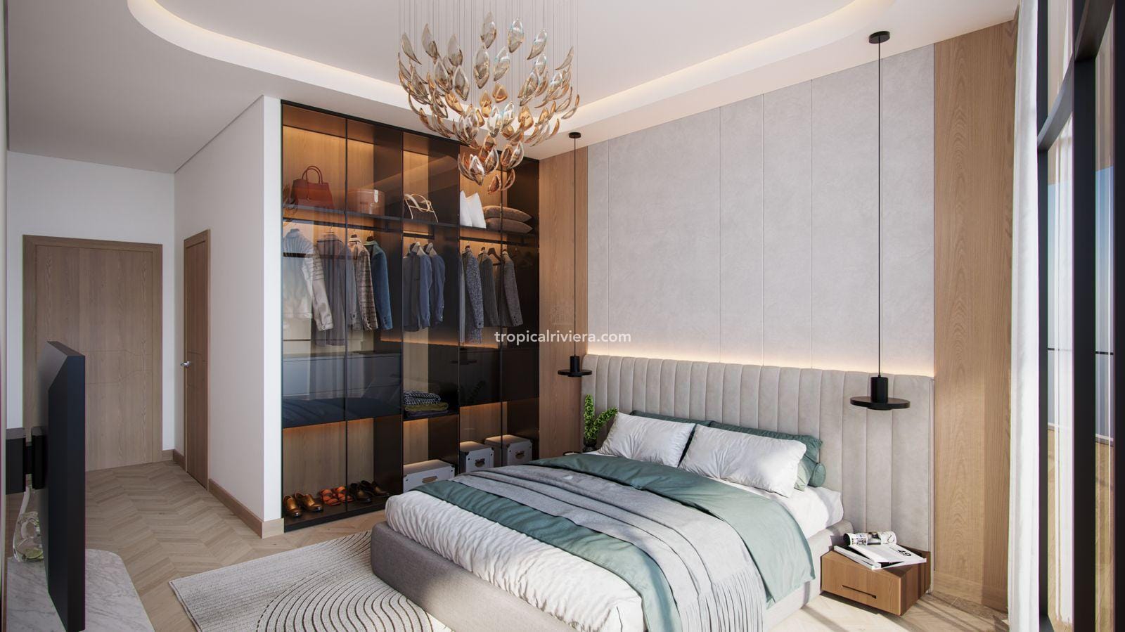 Aqua Arc One-Bedroom Apartment with a 367 Sq Ft Private Balcony
