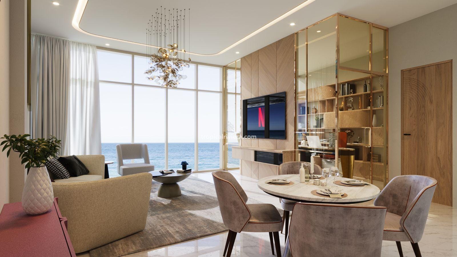 Aqua Arc One-Bedroom Apartment with a 367 Sq Ft Private Balcony