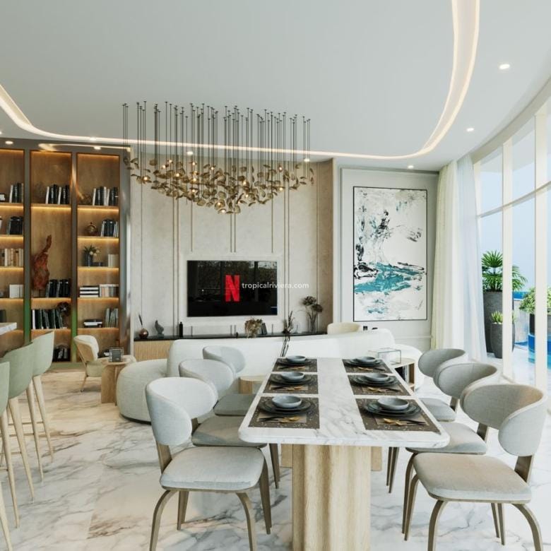 Aqua Arc One-Bedroom Apartment with a 367 Sq Ft Private Balcony
