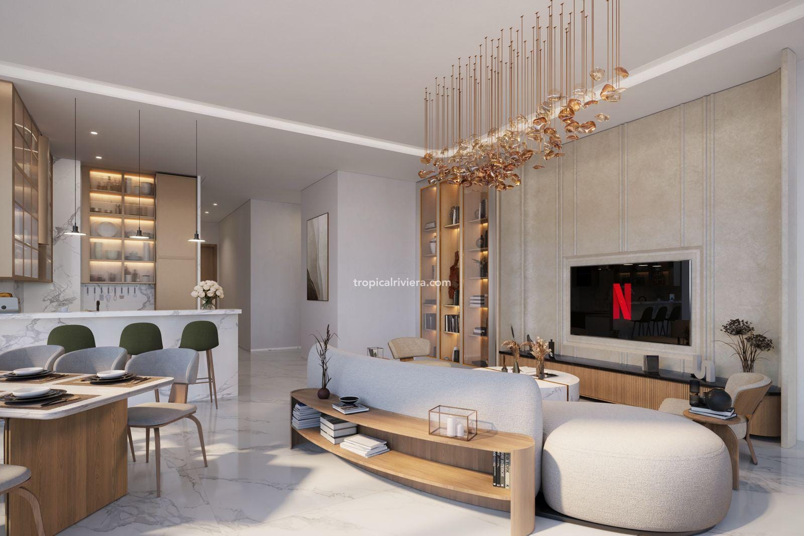 Aqua Arc One-Bedroom Apartment with a 367 Sq Ft Private Balcony