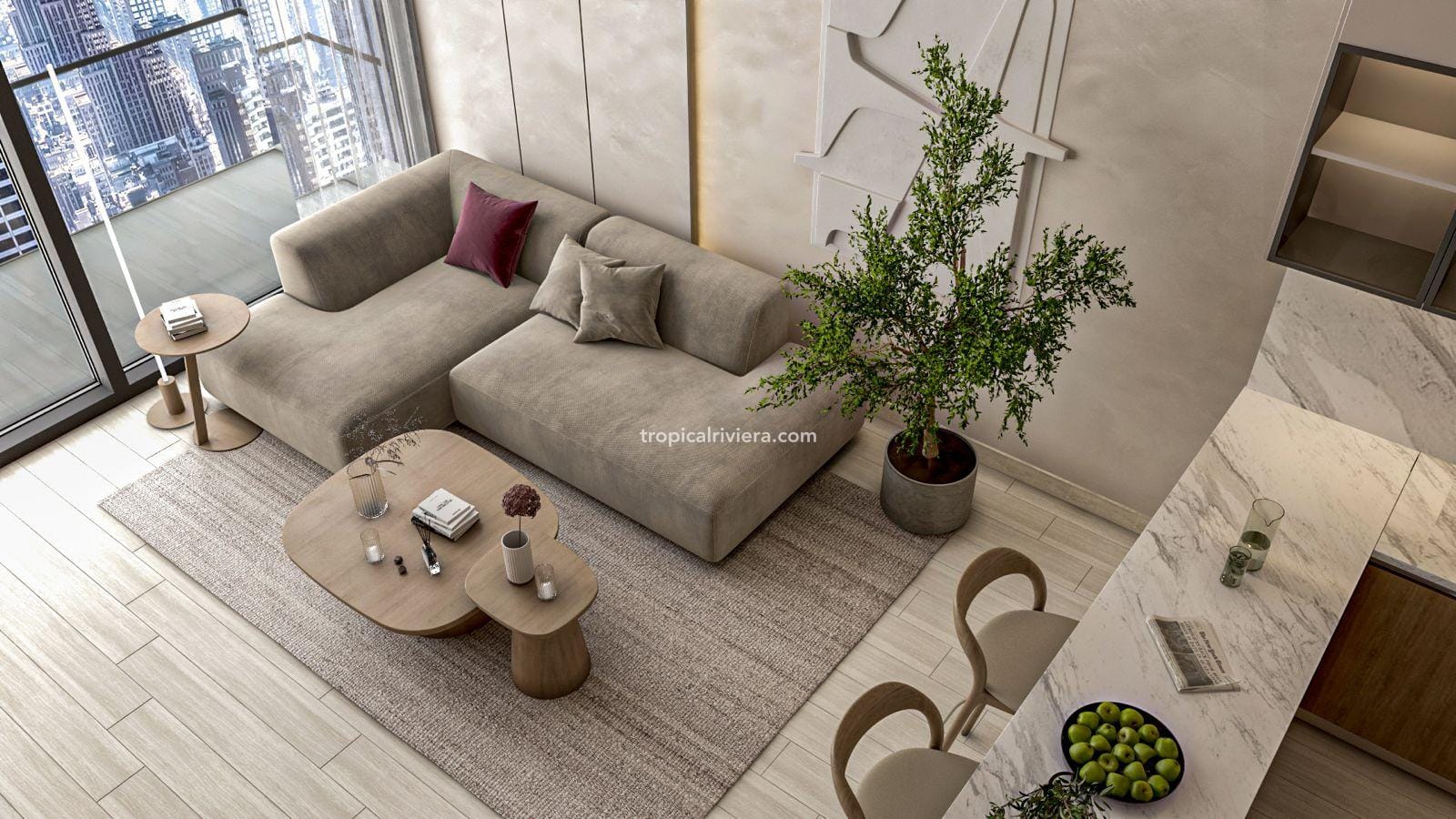 Two Bedroom Fully Furnished Apartment – Acquino Residences – Al Marjan Island