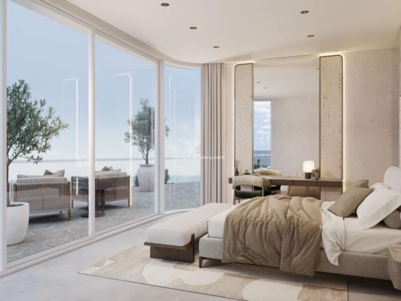 La Perla Furnished Two-Bedroom Corner Residence with Pool & Park Views