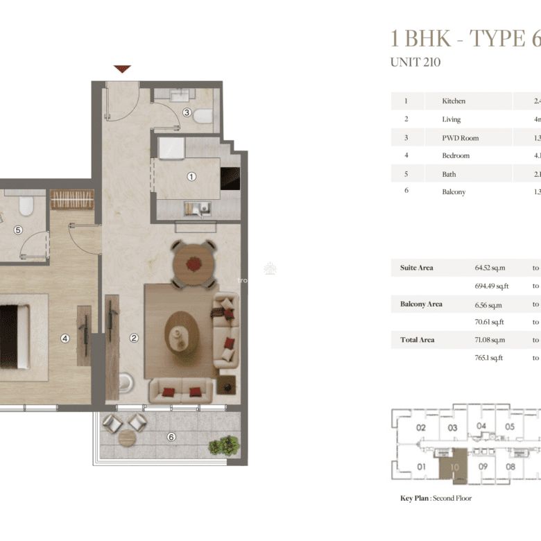 Appartement 1 chambre – Ramada Residences by Wyndham – Al Jaddaf, Dubaï, Émirats arabes unis