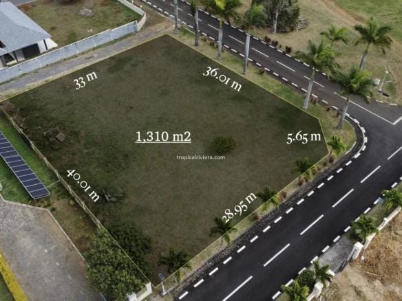 À vendre – Terrain résidentiel de 1 310 m² dans une résidence privée et sécurisée – The Mount, Pamplemousses