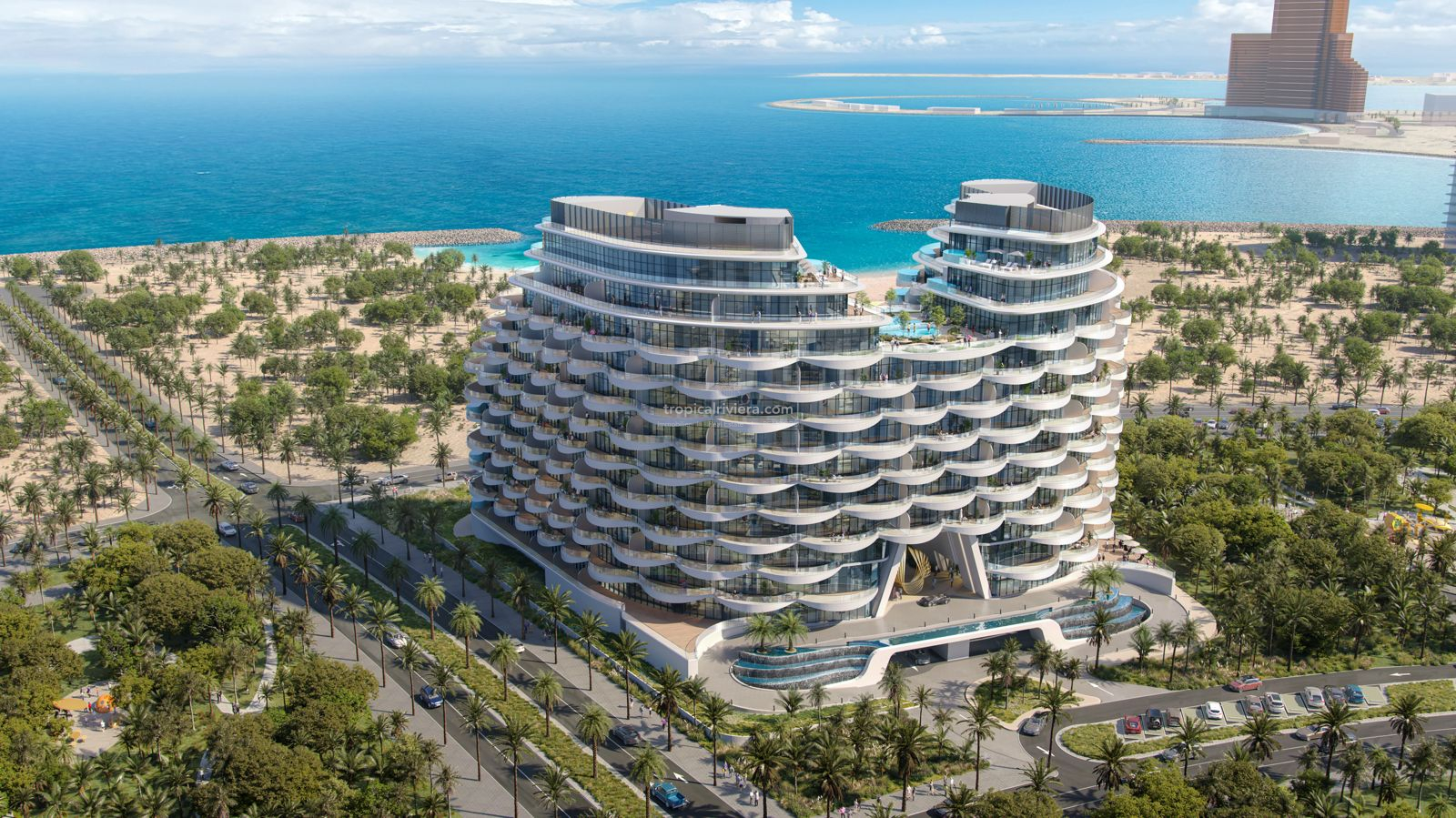 Aqua Arc One-Bedroom Apartment with a 367 Sq Ft Private Balcony