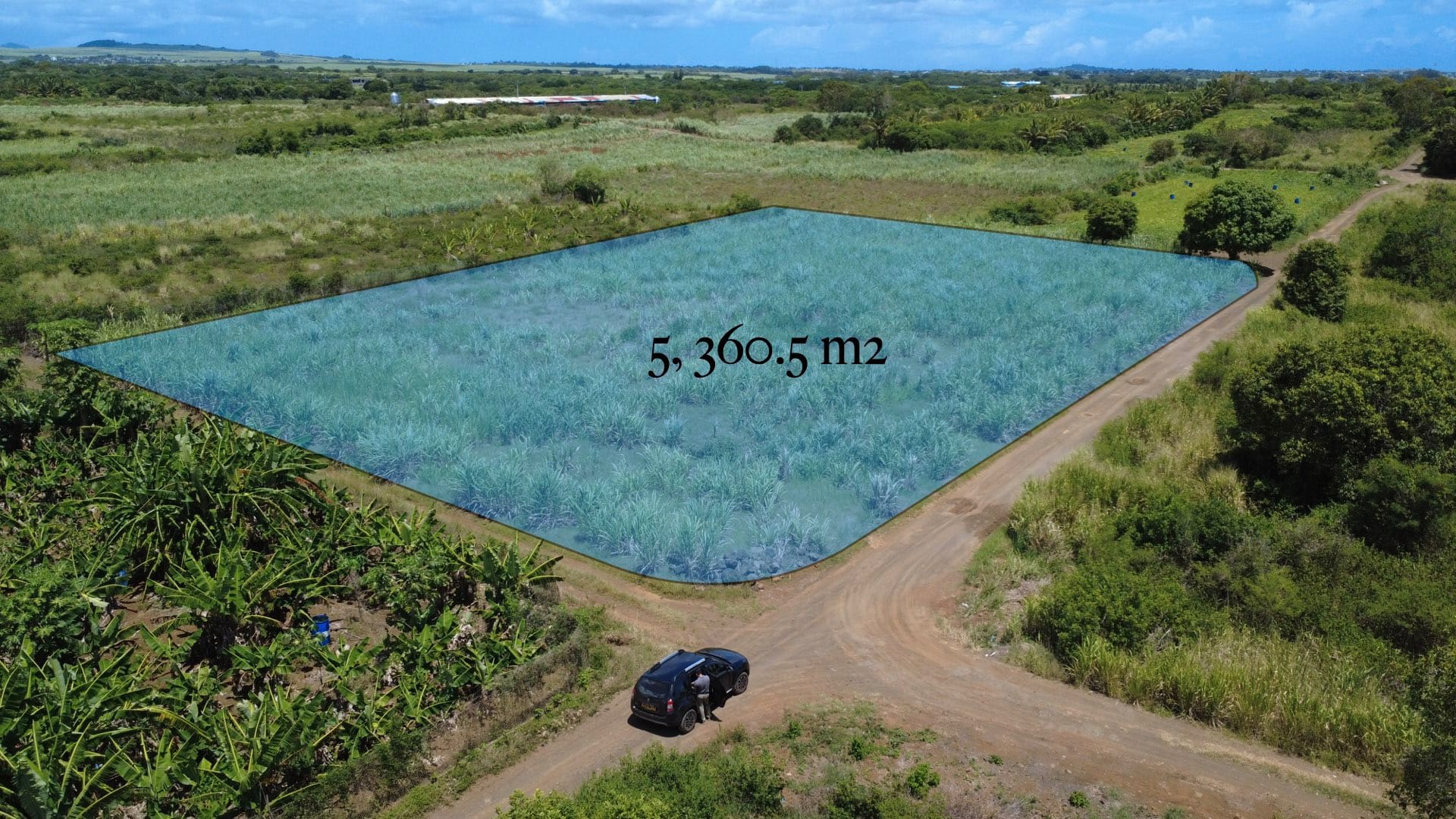 For Sale – Agricultural land 5,360.5 m2 – Riviere du Rempart