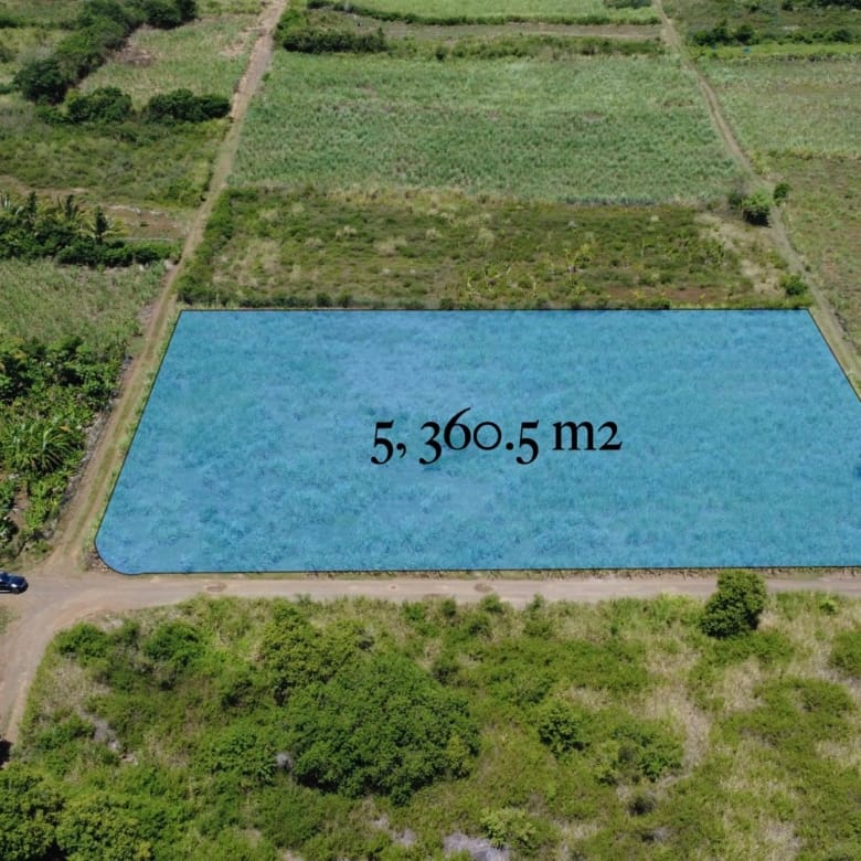 For Sale – Agricultural land 5,360.5 m2 – Riviere du Rempart
