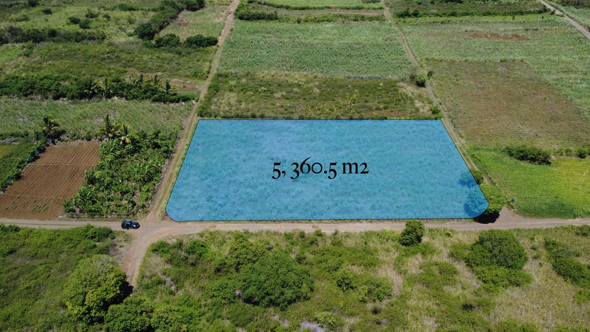 For Sale – Agricultural land 5,360.5 m2 – Riviere du Rempart