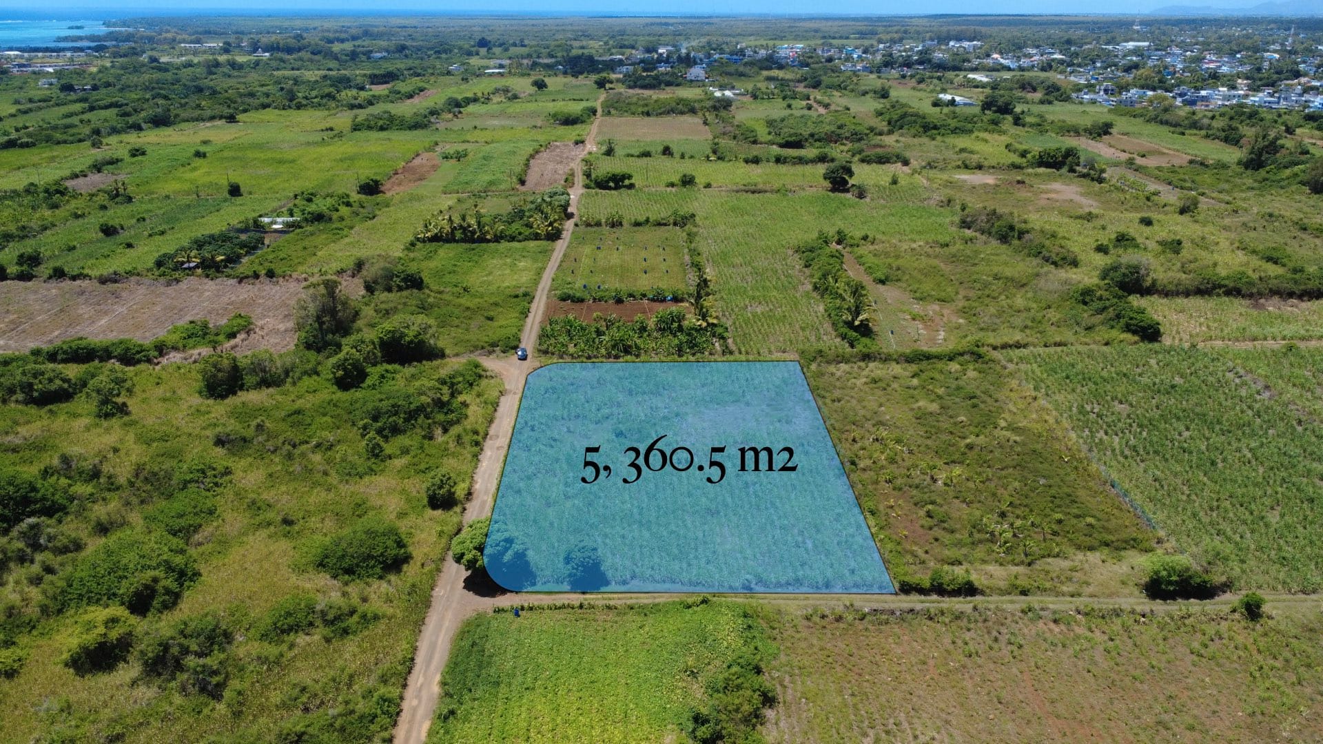 For Sale – Agricultural land 5,360.5 m2 – Riviere du Rempart