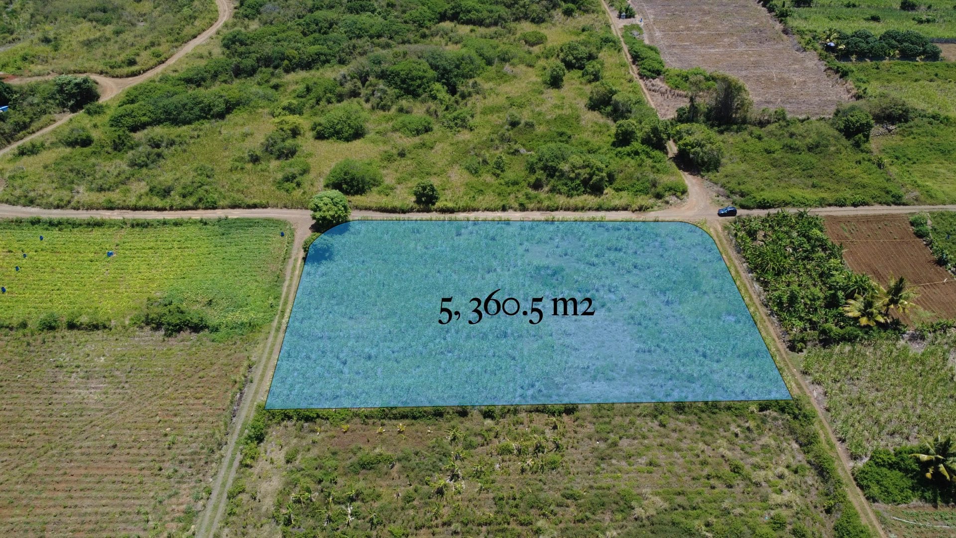 For Sale – Agricultural land 5,360.5 m2 – Riviere du Rempart