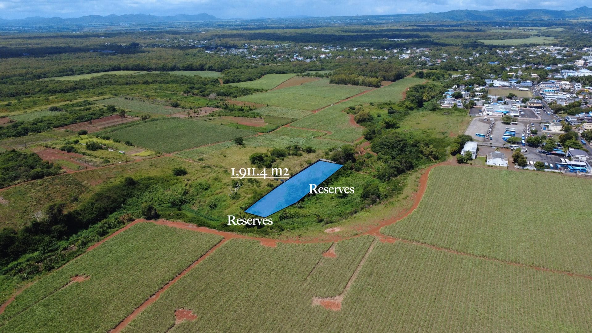 Unique Riverside Agricultural land 1911.4 m2 + Reserves – Haute Rive , Riviere Du Rempart