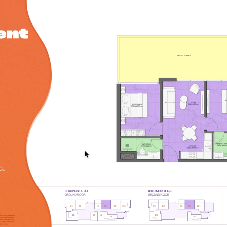 Nickelodeon Residences at AIDA — 2 Bedroom Apartment in Oman