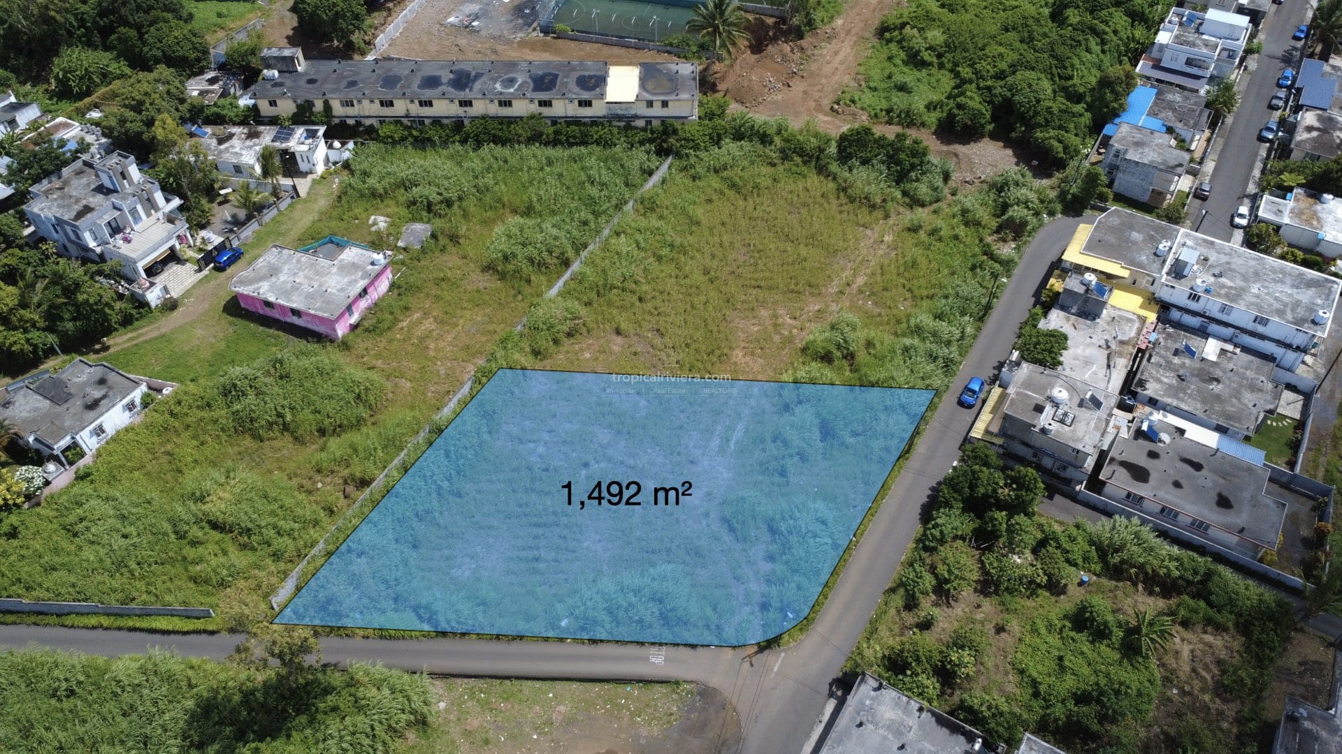 Residential Land for Sale in Vacoas – 1,492 m² Plot on Abattoir Road