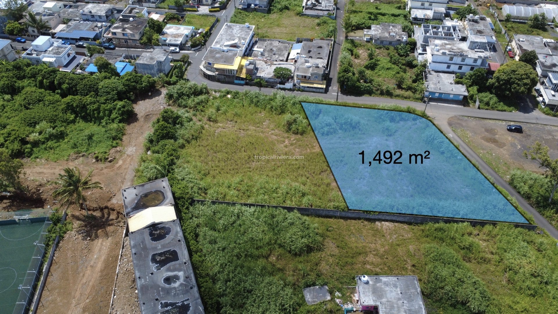Residential Land for Sale in Vacoas – 1,492 m² Plot on Abattoir Road