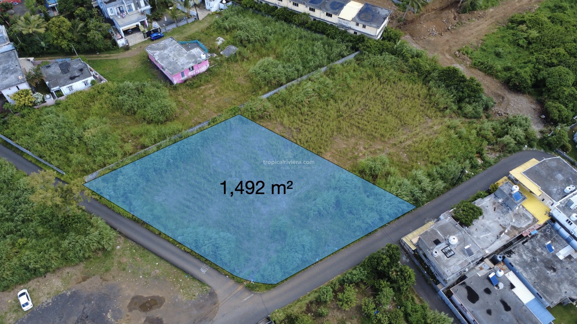 Residential Land for Sale in Vacoas – 1,492 m² Plot on Abattoir Road