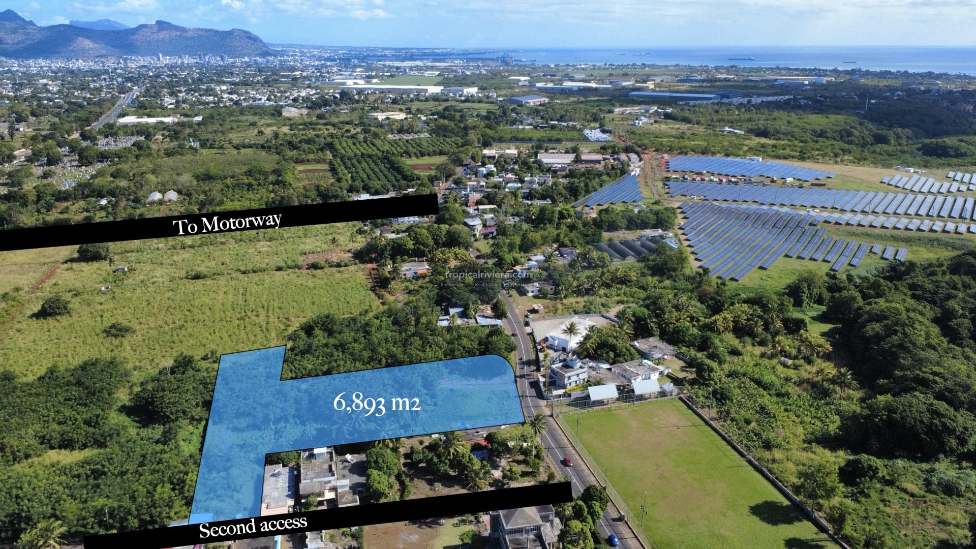Terrain commercial à vendre à Arsenal, à Maurice – 6 893 m² sur la route principale
