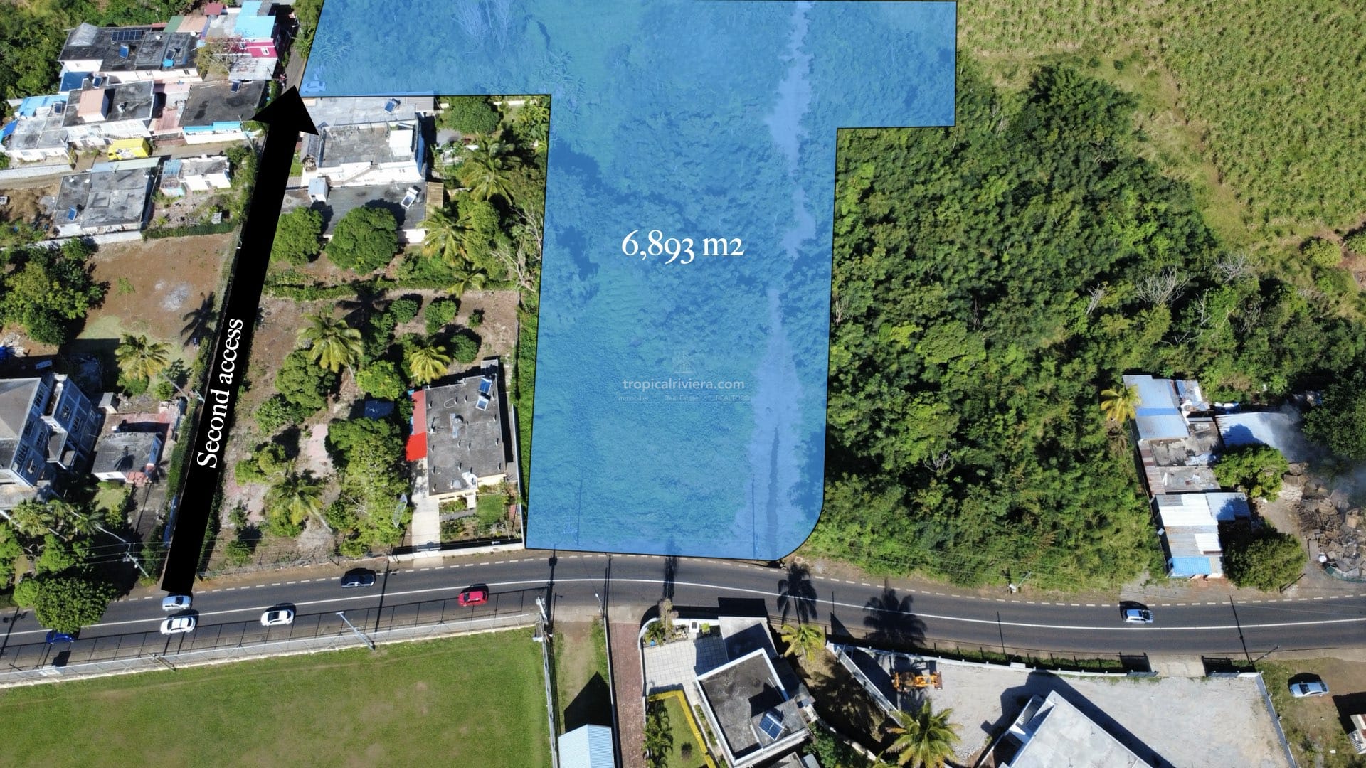 Terrain commercial à vendre à Arsenal, à Maurice – 6 893 m² sur la route principale