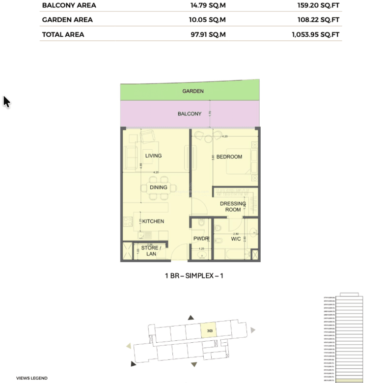 For Sale – Canal View 1 Bedroom Residence at ONE Residence Al Reem Island Abu Dhabi