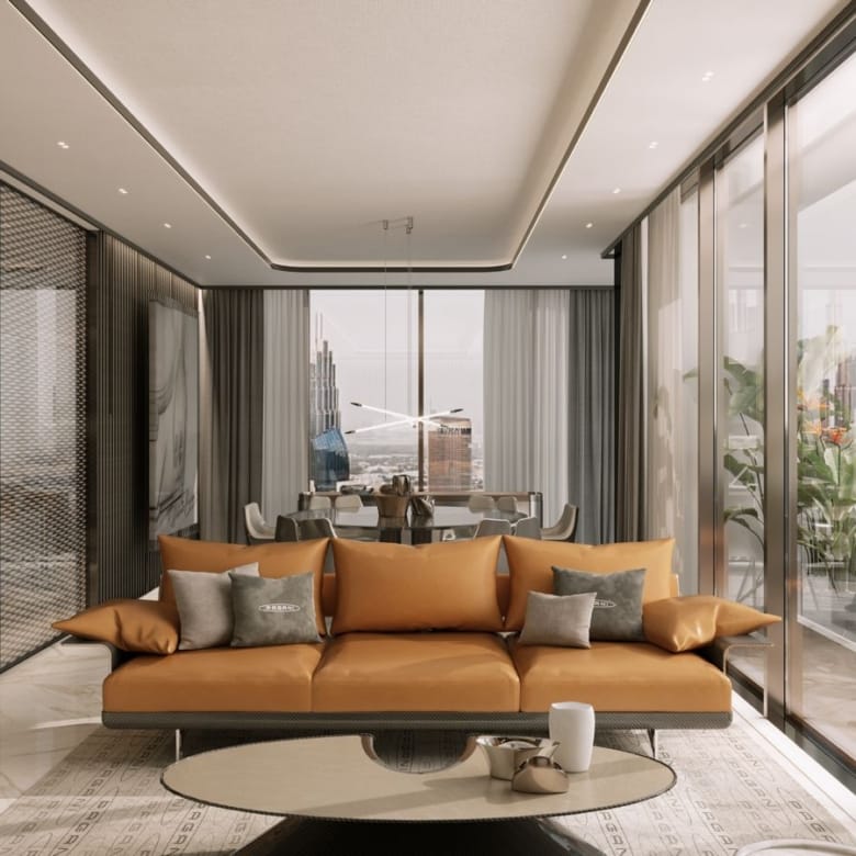 DaVinci Tower Residences by Pagani — Appartement en duplex de trois chambres — Dubaï
