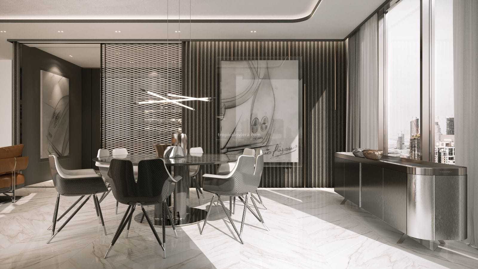 DaVinci Tower Residences by Pagani — Appartement en duplex de trois chambres — Dubaï