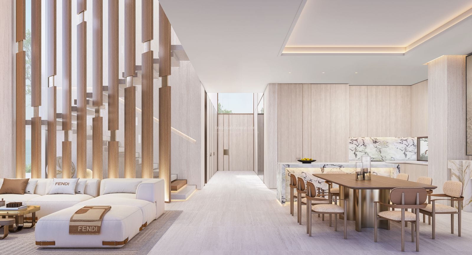 Entrance hallway interior, Azure Oceanfront Villas Oman