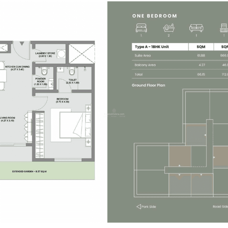 1 Bedroom Apartment for Sale in Sultan Haitham City – Sarooj Oasis, Block 4