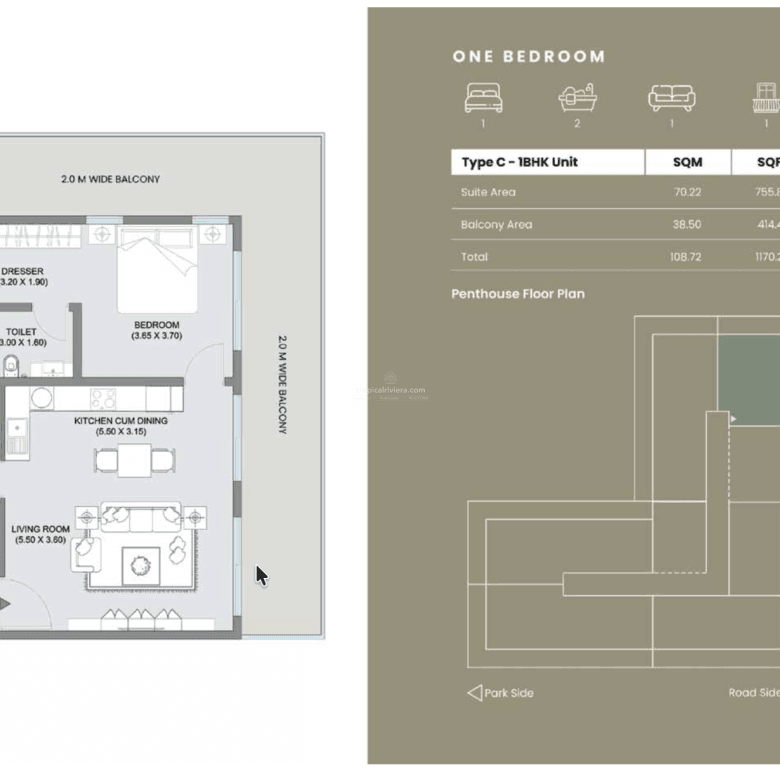 Investment Apartment for Sale in Muscat – 1 Bedroom at Sarooj Oasis, Sultan Haitham City