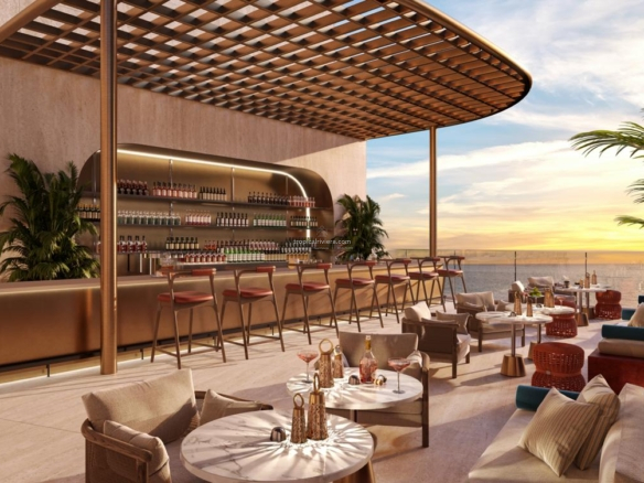 Above RAK Central: Radisson Blu Hotel Sea-View Corner Studio